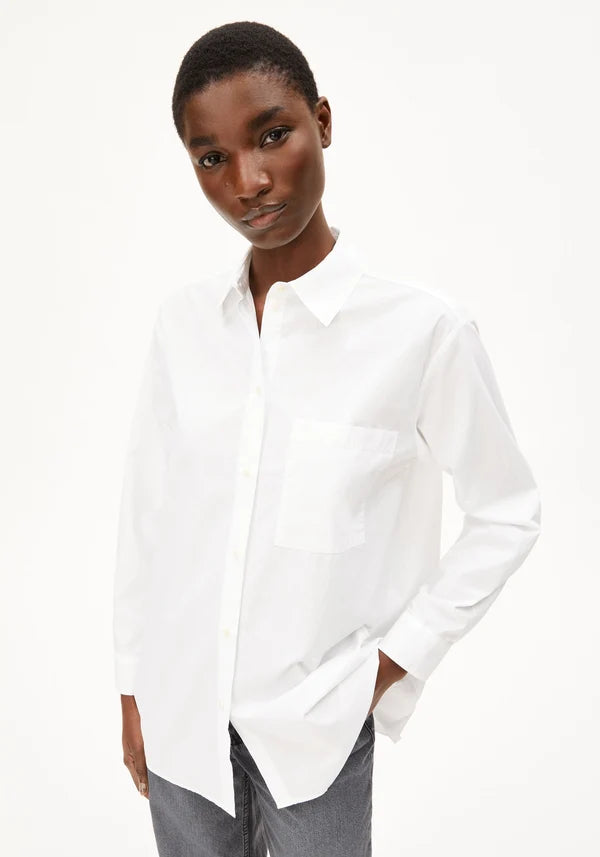 Maalgaa Organic Cotton Blouse in White