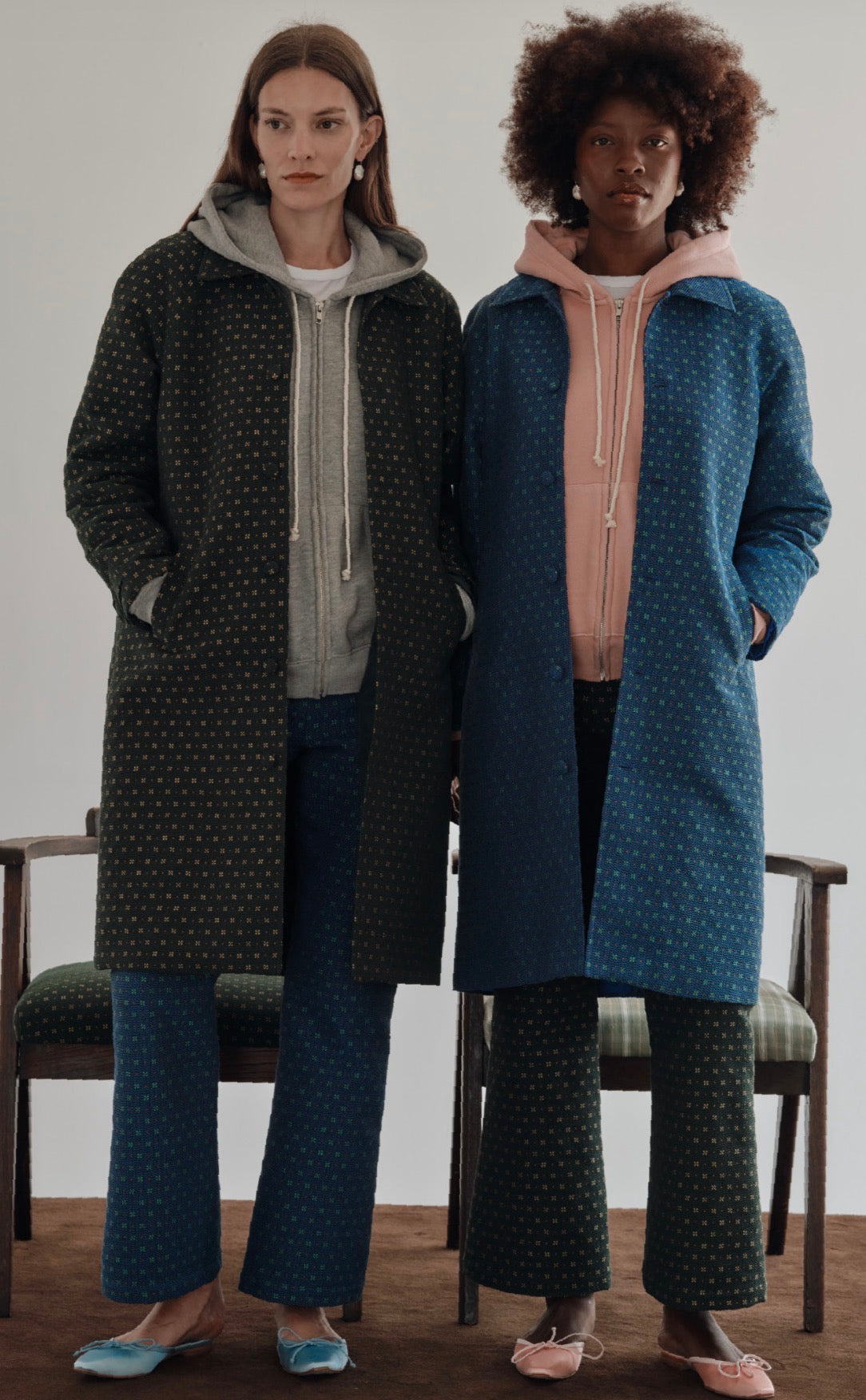 The Eco Fleece Zip Up Sweatshirt in Heather Grey