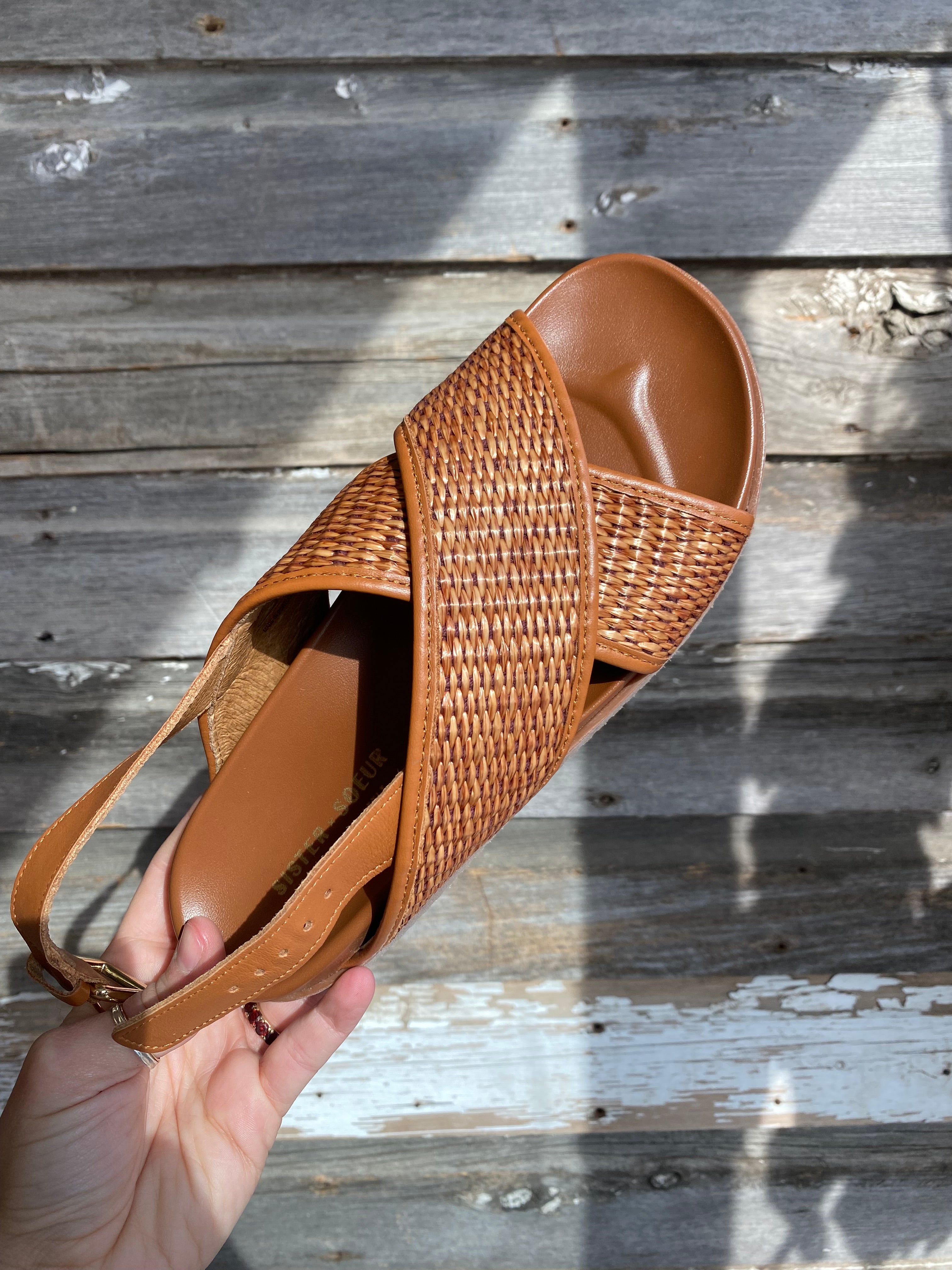 SISTER X SOEUR Amari Sandals in Tan
