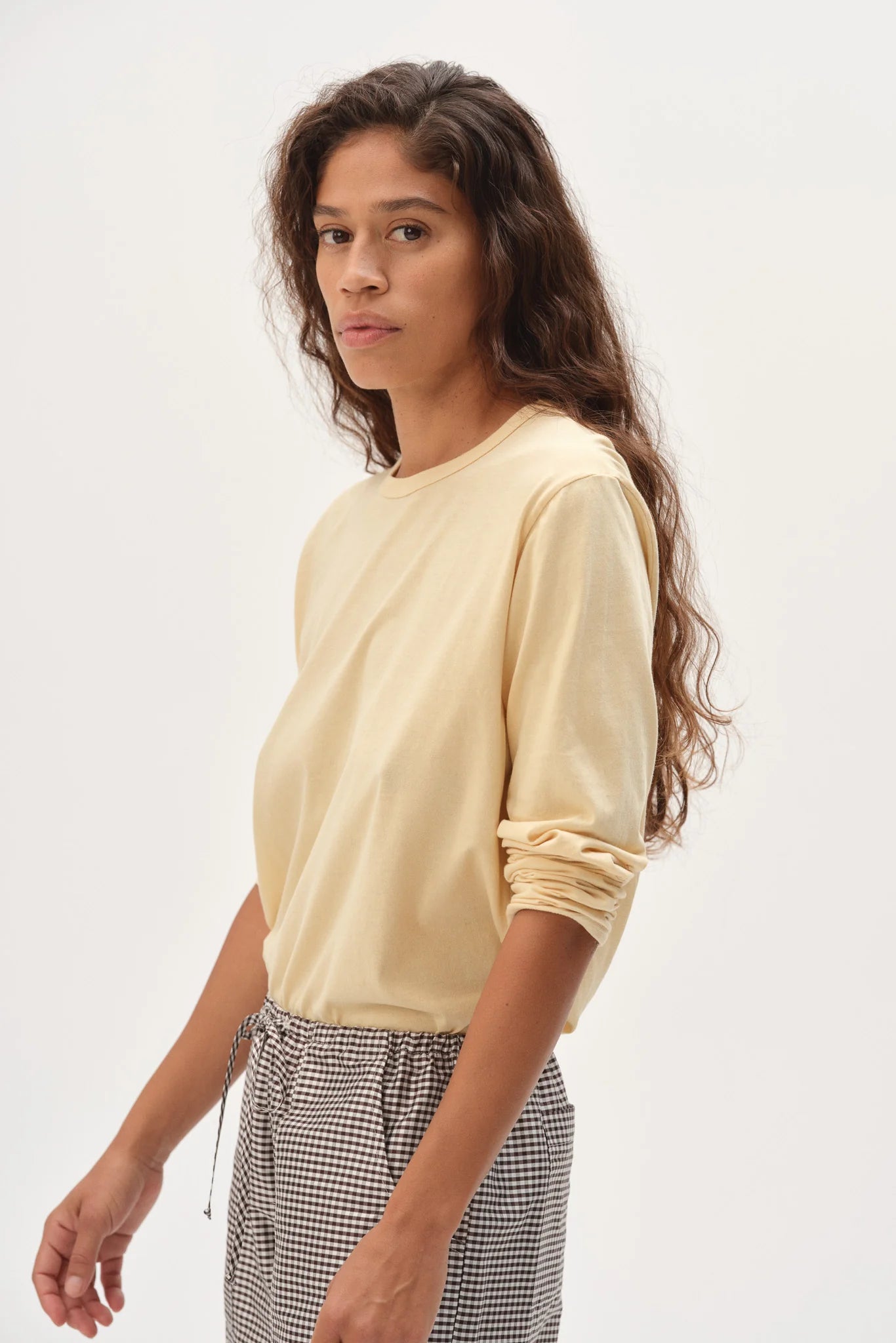 The Jersey Long Sleeve in Butter