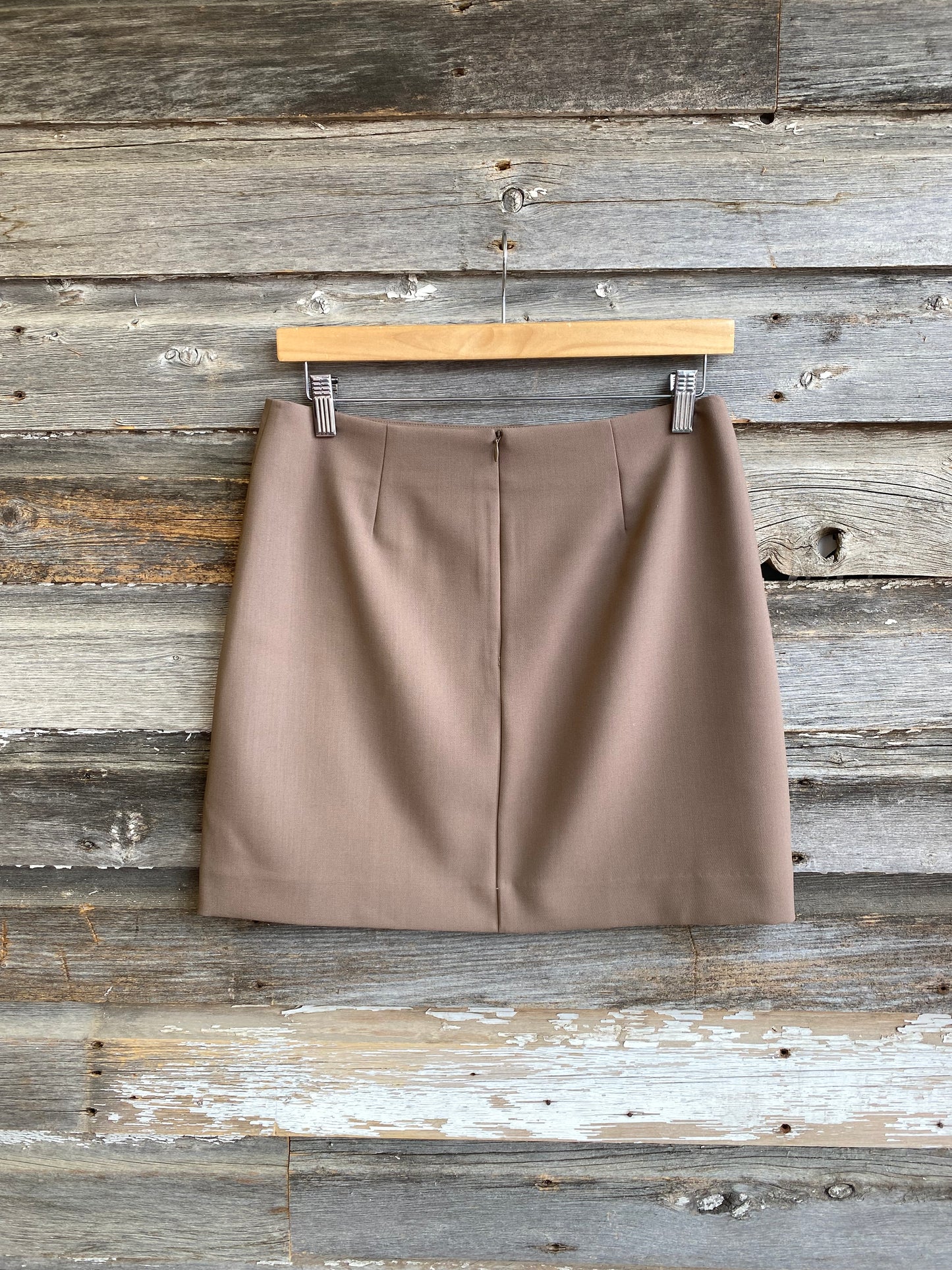 SALE SOAKED IN LUXURY Corinne Short Skirt in Walnut