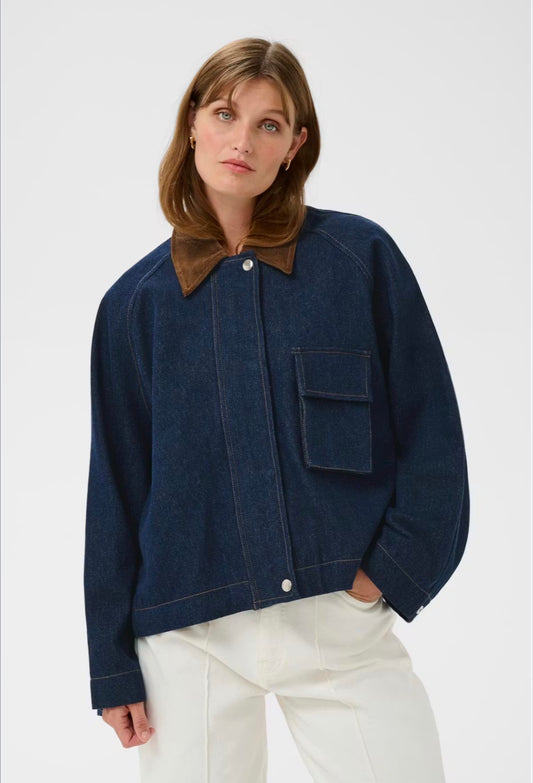 Jannine Jacket in Dark Blue Denim
