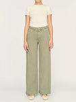DL1961 Zoie Wide Leg Relaxed Trousers in Alpine Green