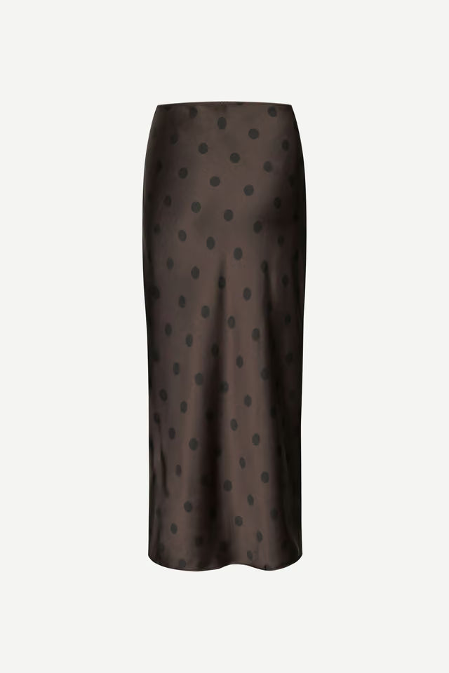 Saagneta Long Skirt in 'Mulch Dott'