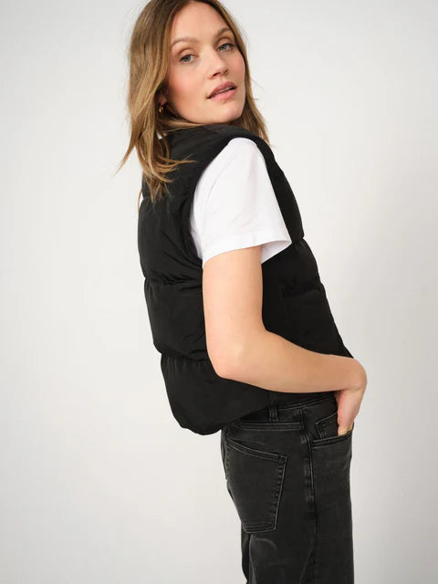Manja Down Vest in Black