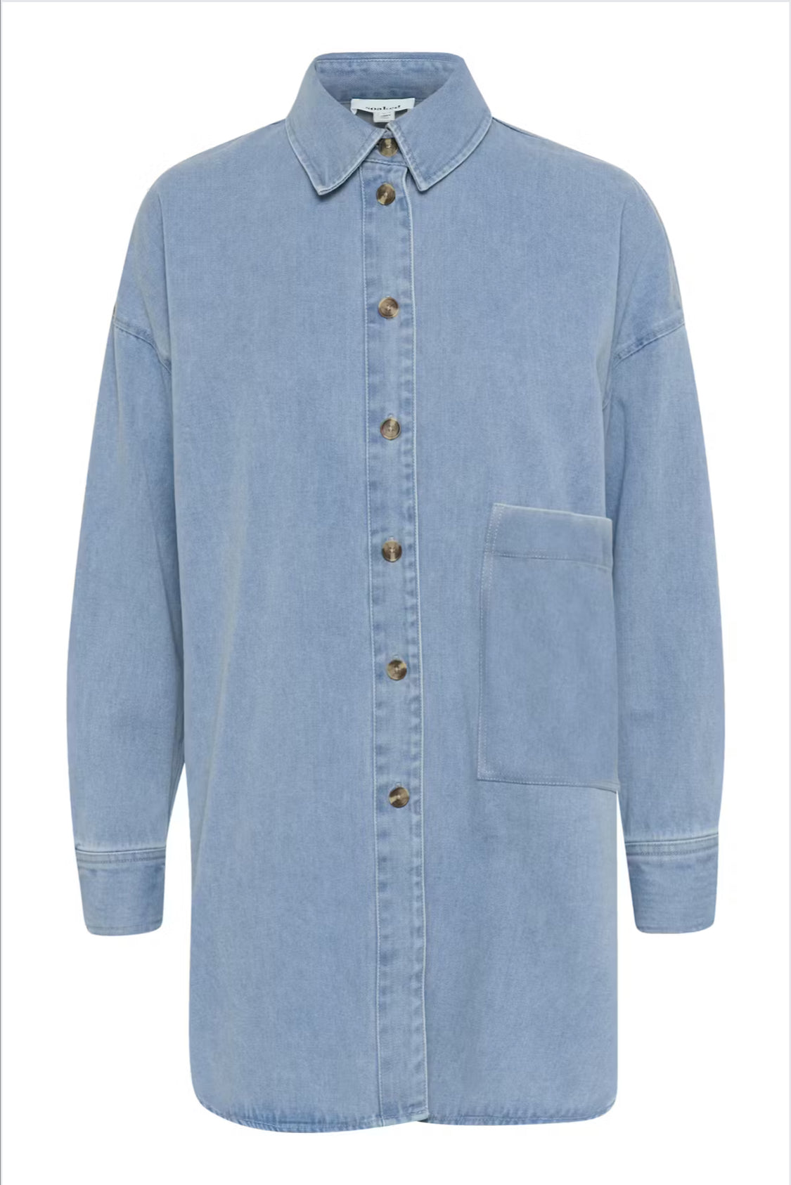 SOAKED IN LUXURY Annabeth Oversized Denim Overshirt