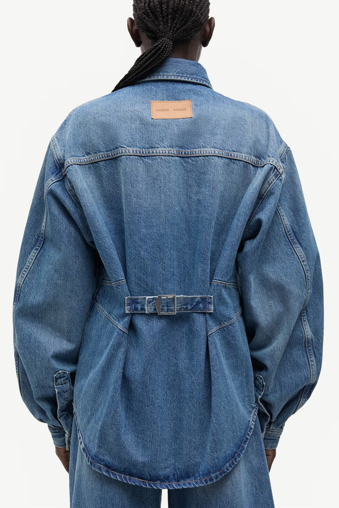 Saharp Seam Shirt in Sephia Blue