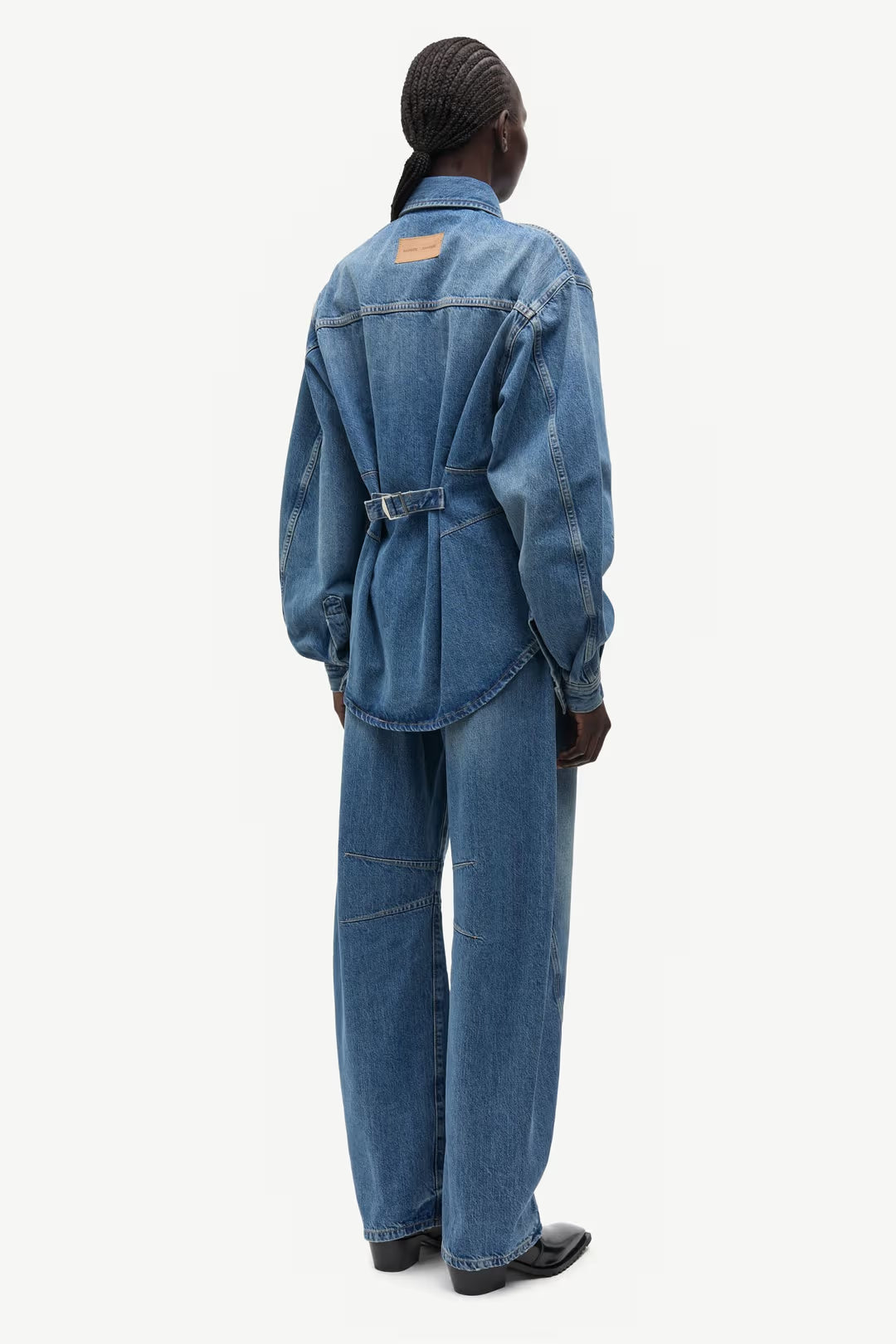 Saharp Seam Shirt in Sephia Blue
