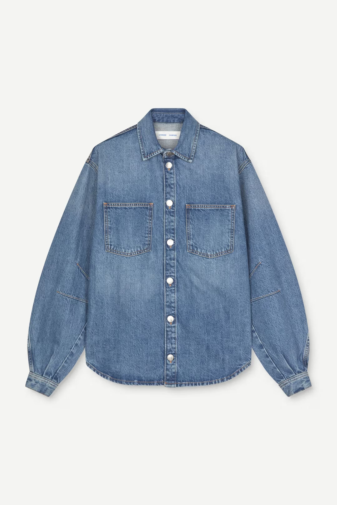Saharp Seam Shirt in Sephia Blue