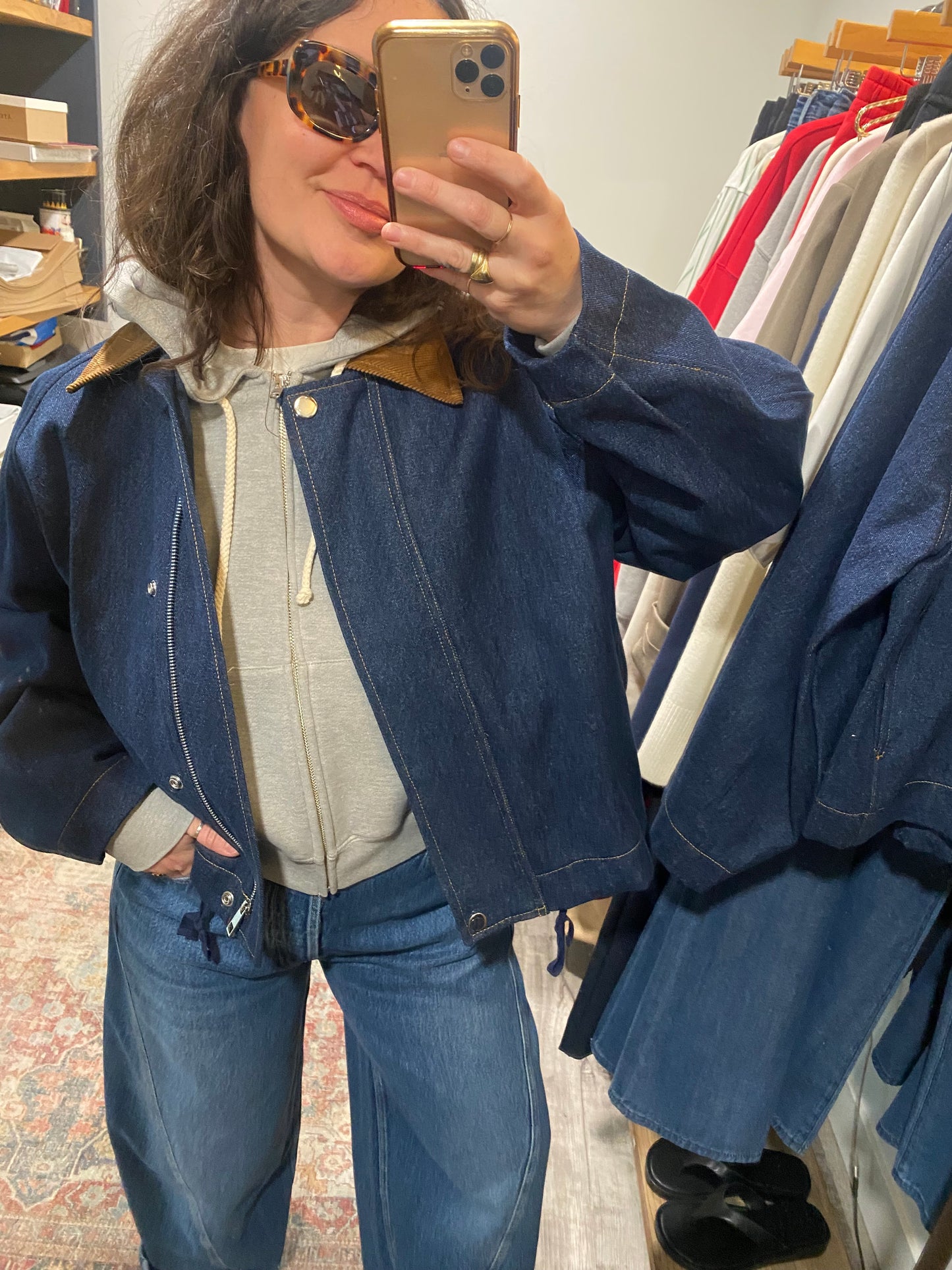 Jannine Jacket in Dark Blue Denim