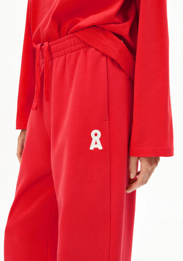 Iconic 'A' Ivaara Sweatpant in Mars Red