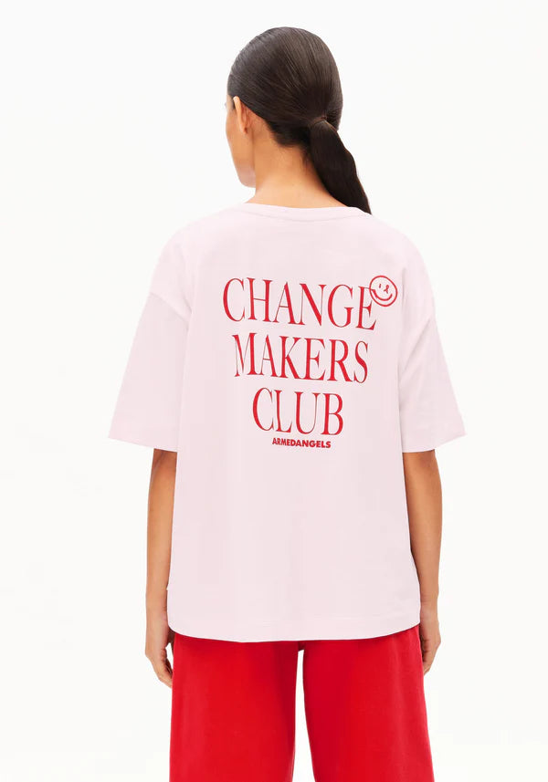 Giannaa Chaange Tee in Pink Mist