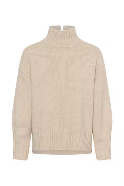 Moline High Neck Pullover in Pistachio Shell Melange