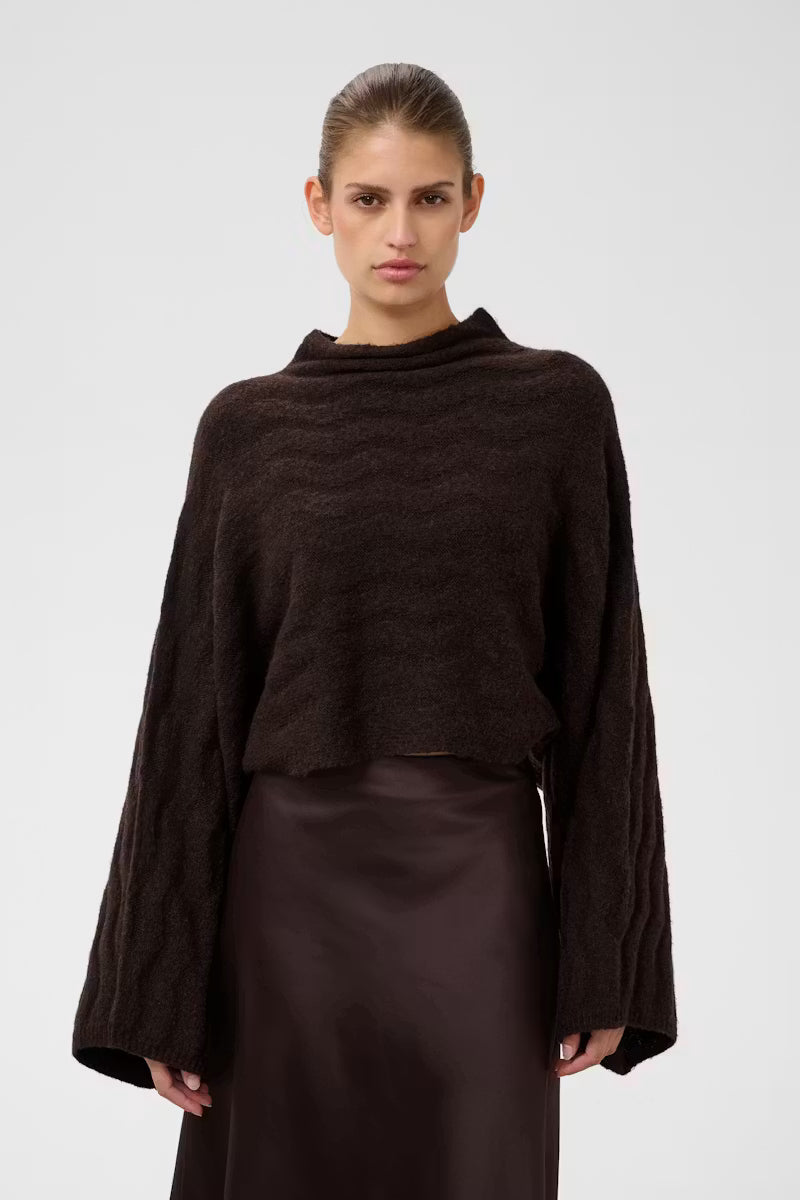 Idalia Pullover in Ganache Melange