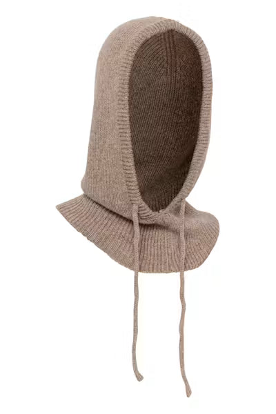 Gyda Hood in Desert Taupe Melange