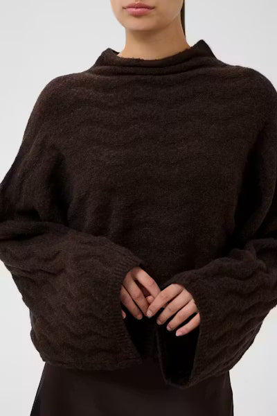 Idalia Pullover in Ganache Melange