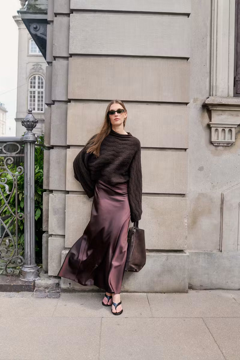Anna Skirt in Ganache/Brown