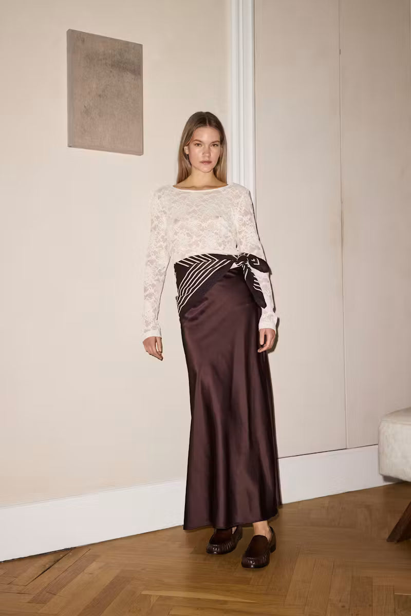 Anna Skirt in Ganache/Brown