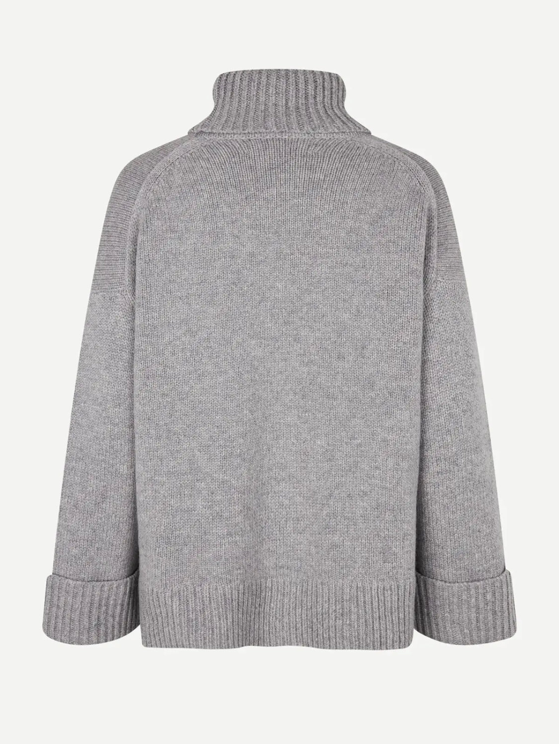 SAMSOE Sakeiku Turtleneck in Grey Melange