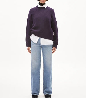 ARMED ANGELS Sadnaa Cotton/Wool Knit in 'Blue Ash'