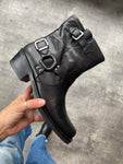 SISTER X SOEUR Serena Biker Boots Black Leather