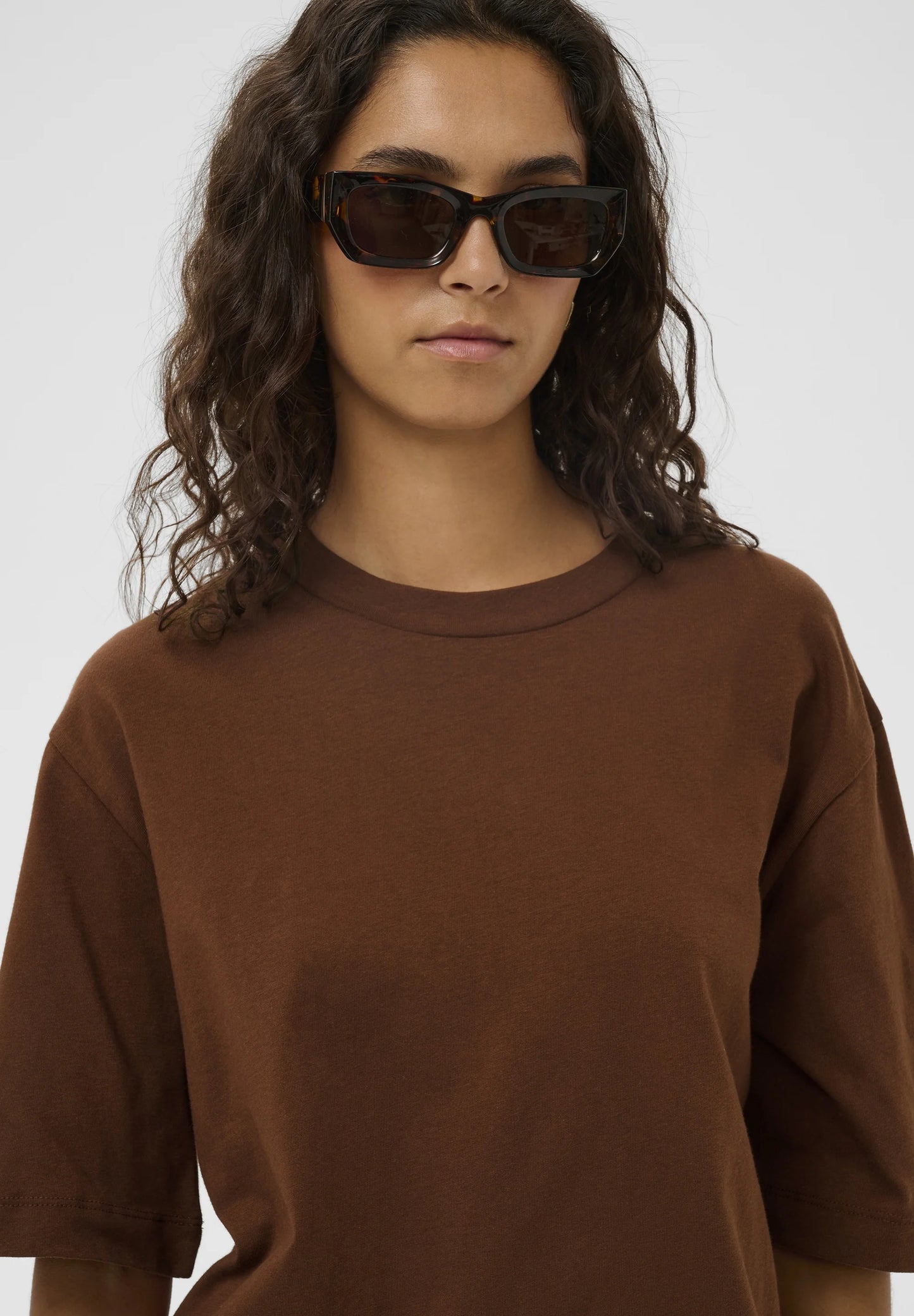 Jina Oversized Tee in Cappuccino