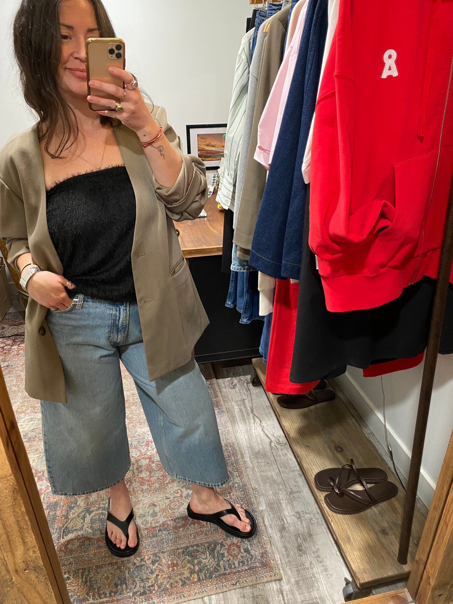 Bevine Blazer in 'Timber Wolf'