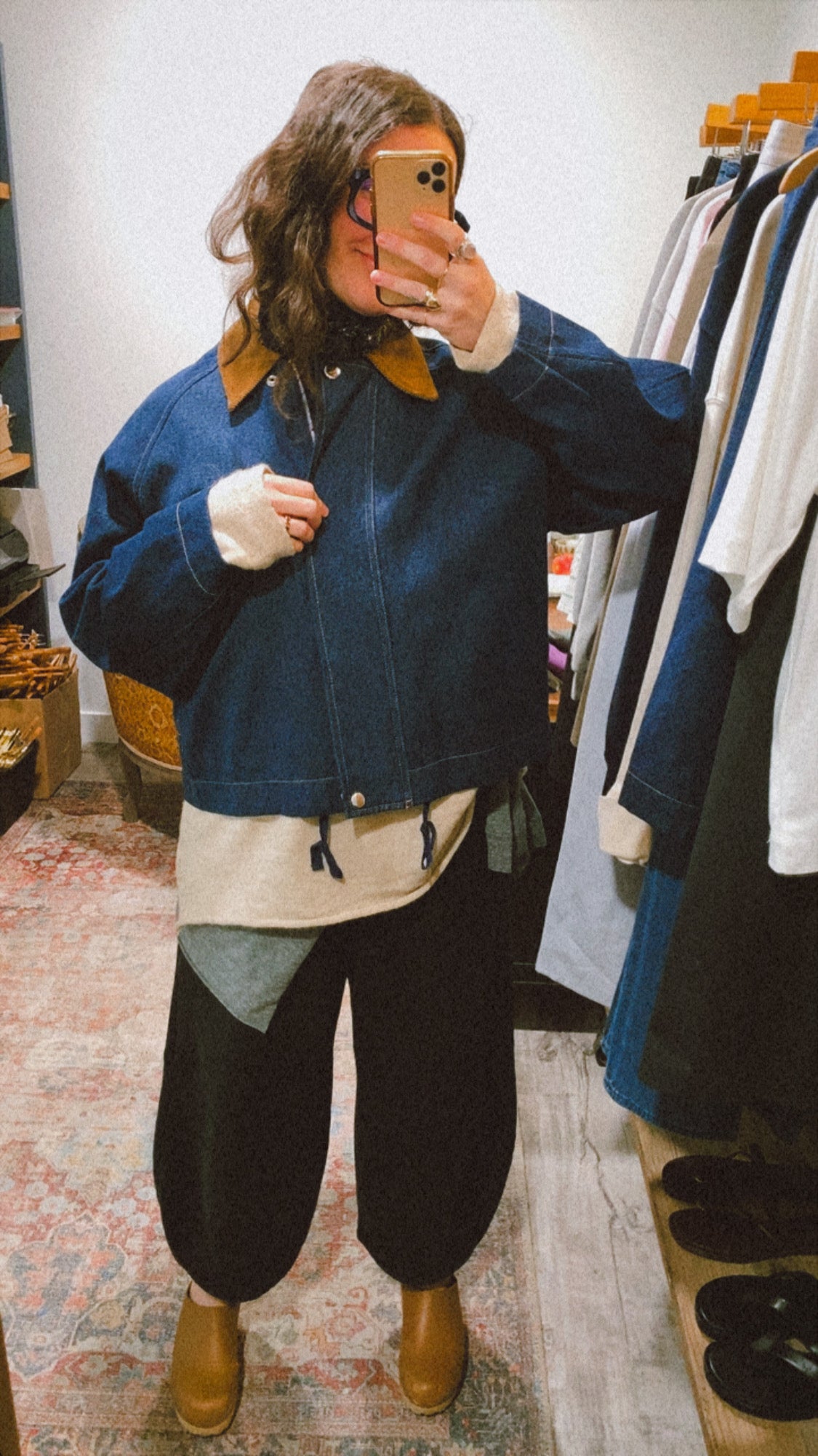 Jannine Jacket in Dark Blue Denim
