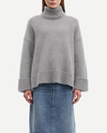 SAMSOE Sakeiku Turtleneck in Grey Melange