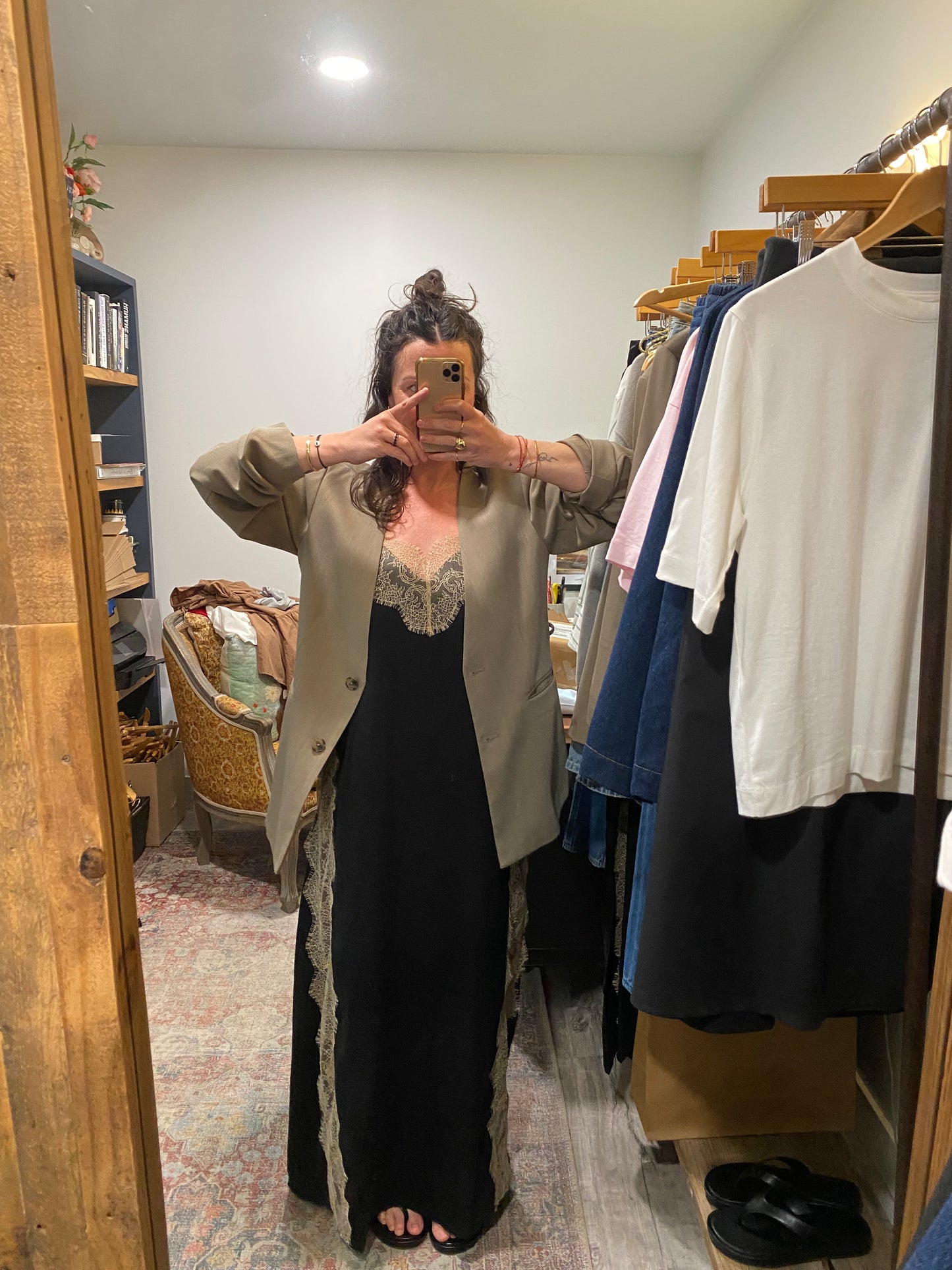 Bevine Blazer in 'Timber Wolf'
