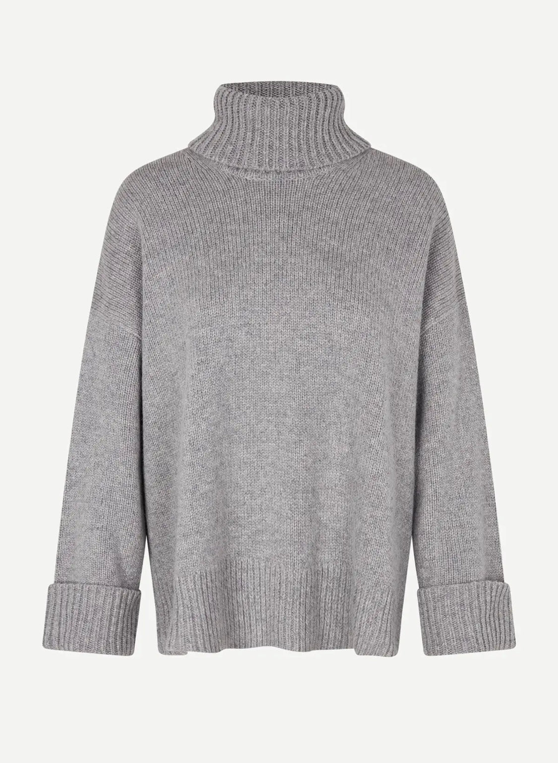 SAMSOE Sakeiku Turtleneck in Grey Melange