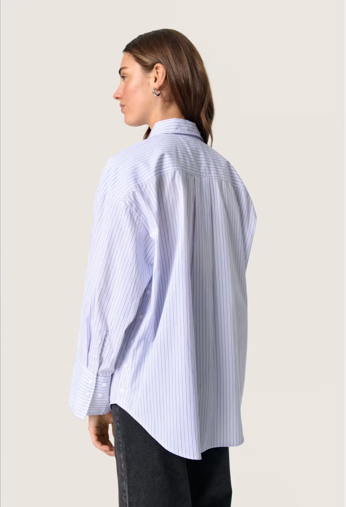 SOAKED IN LUXURY Oriana Oversized Striped Cotton Buttondown