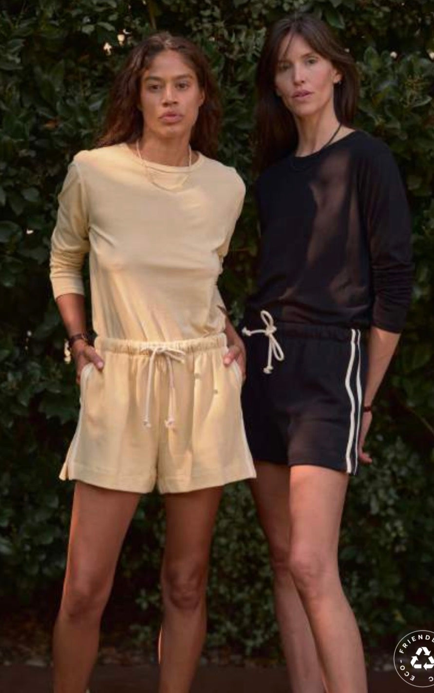 The Eco Terry Stripe Short in Butter