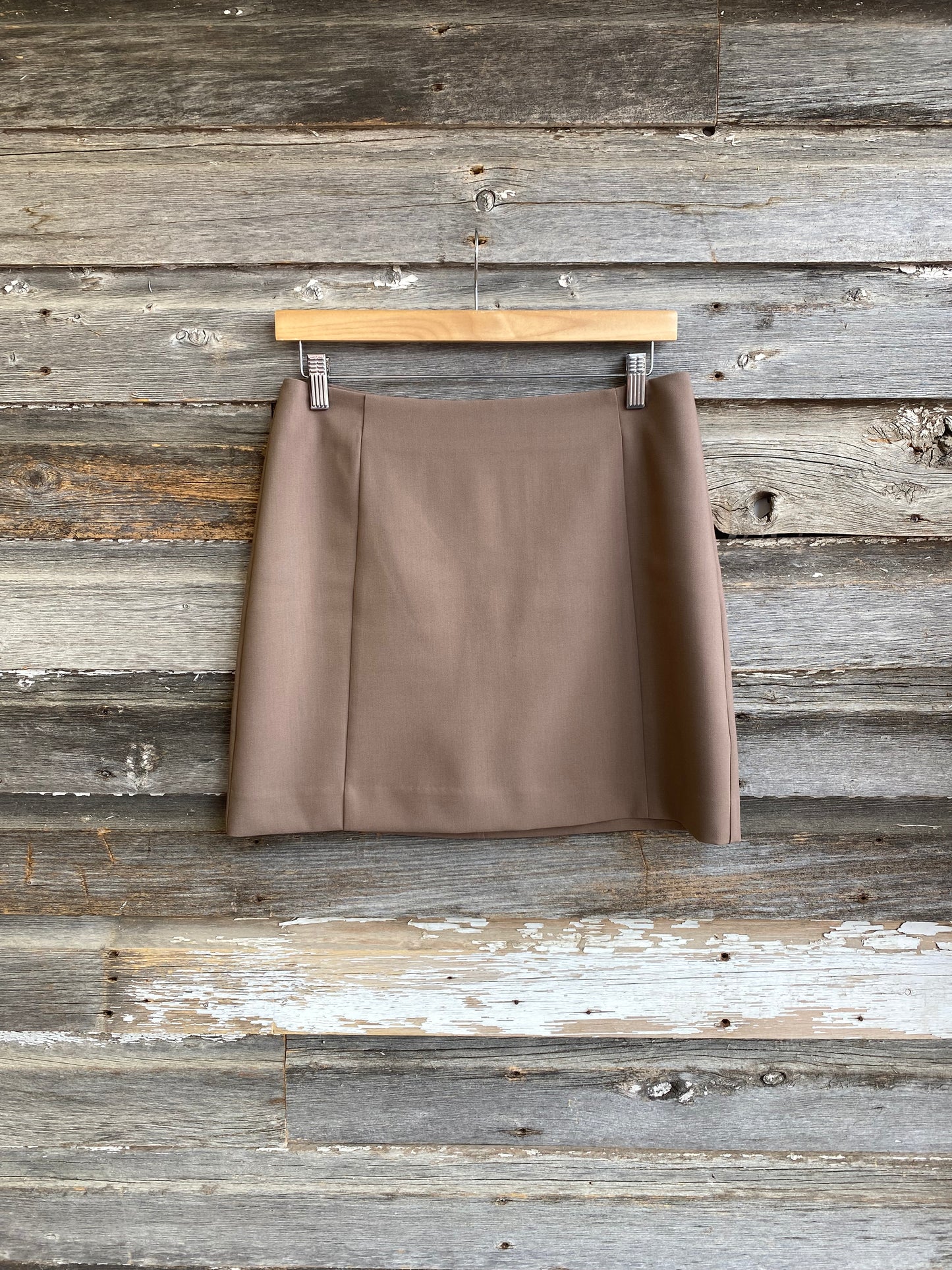 SALE SOAKED IN LUXURY Corinne Short Skirt in Walnut