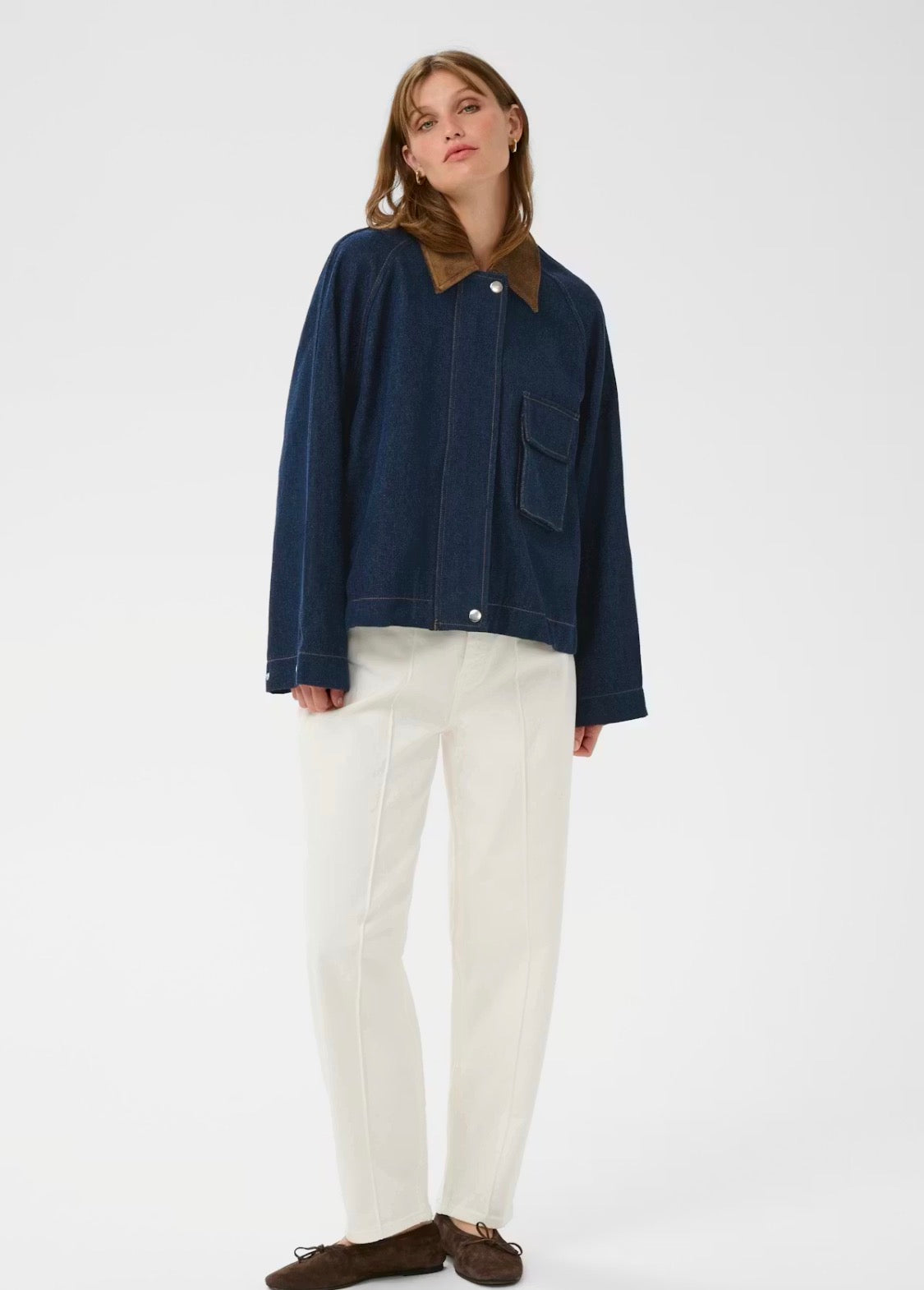 Jannine Jacket in Dark Blue Denim