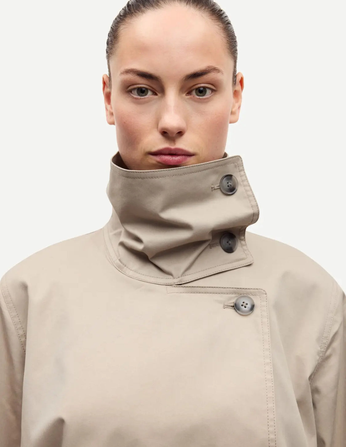 Sahayes Coat in 'Aluminum'