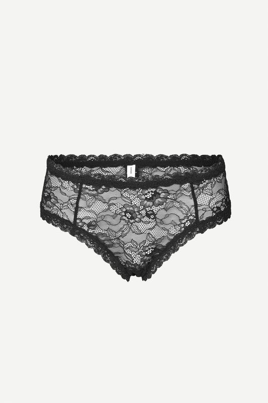 SALE SAMSOE Heather Panties in Black Lace