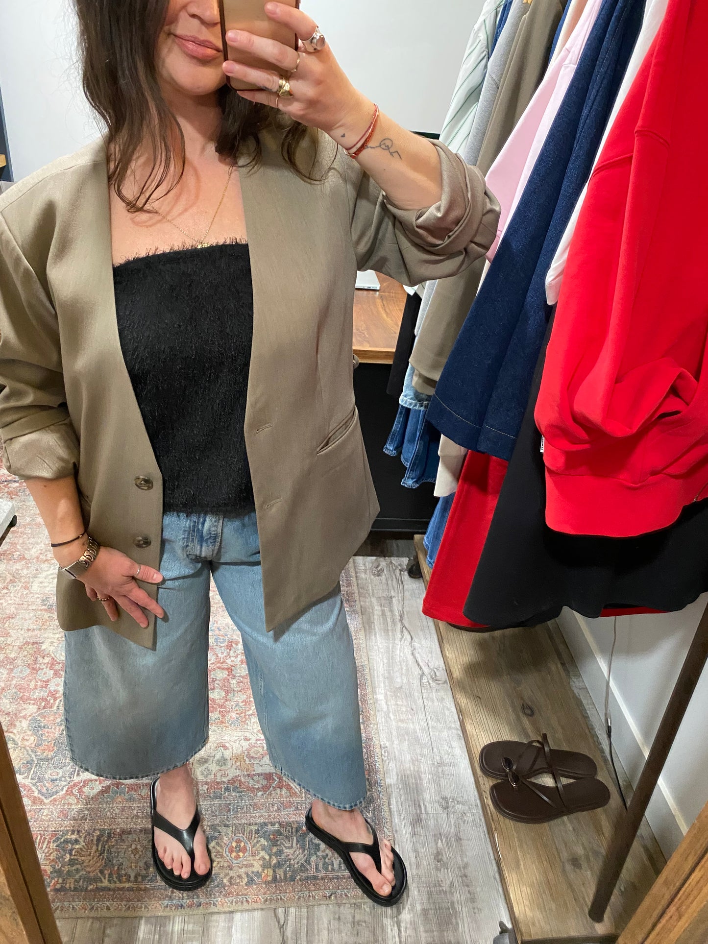 Bevine Blazer in 'Timber Wolf'