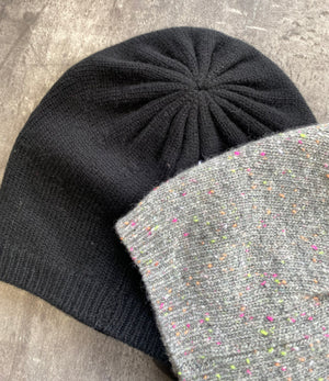 AUTUMN CASHMERE Asymmetric Cashmere Bag Hat ( click for more colours )
