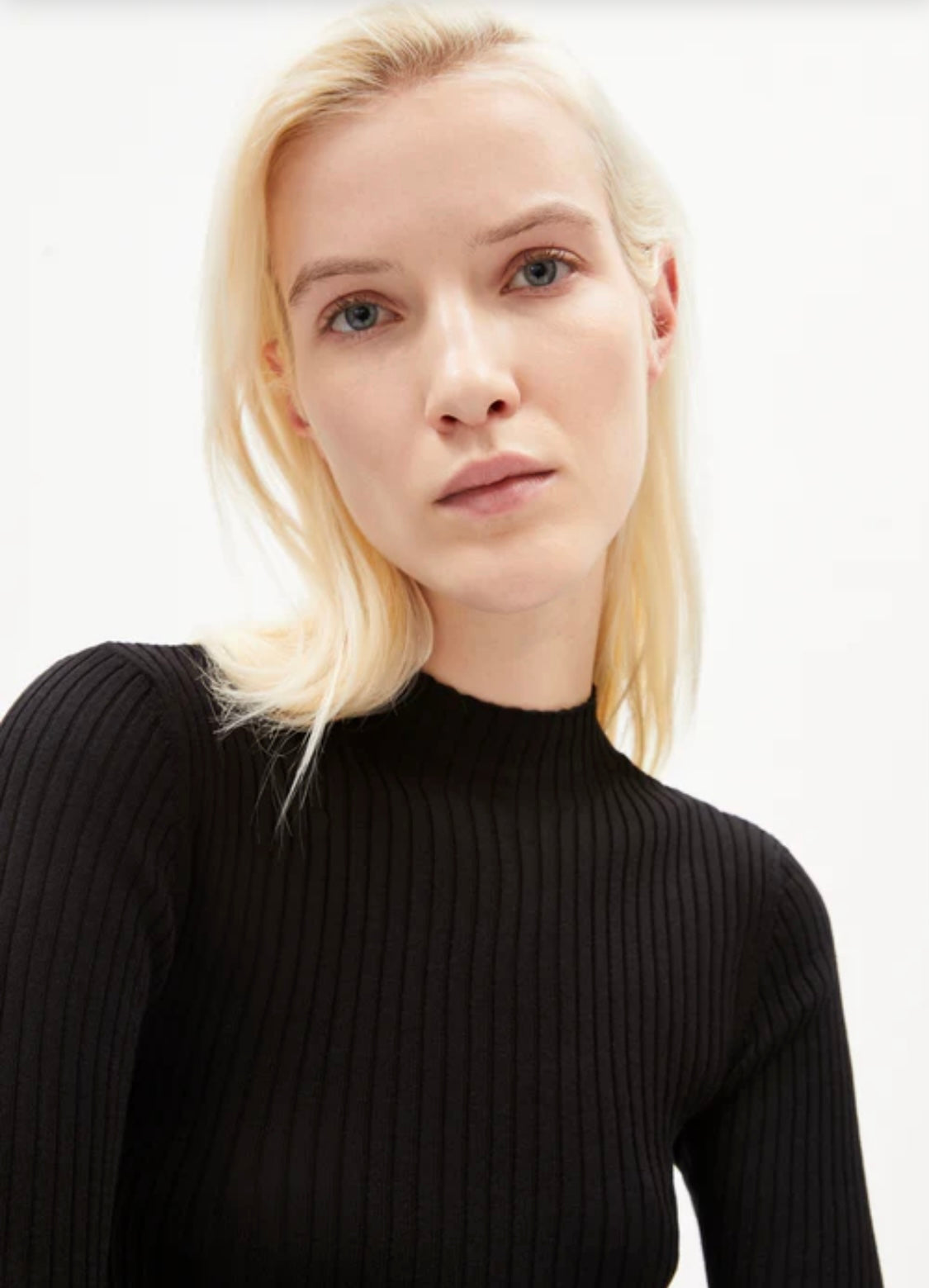 Alaania Organic Cotton Knit in Black