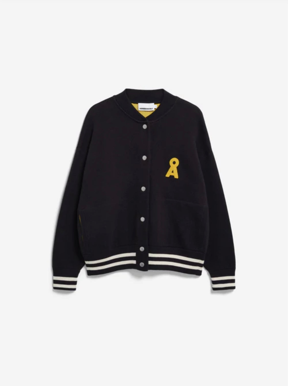 Iconic 'A' Alison College Jacket in Black