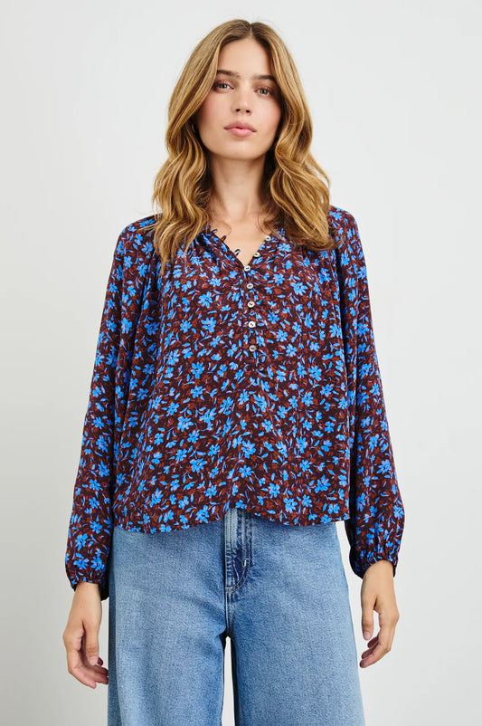 SALE RAILS Indi Top in Russet Camellia