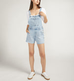 SILVER  Relaxed Short Overalls