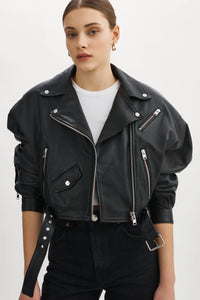 LAMARQUE Dylan 80s Leather Biker Jacket