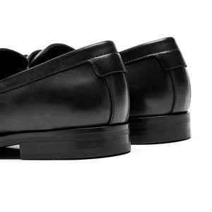 SISTER X SOEUR Morgan Penny Loafers in Black Leather