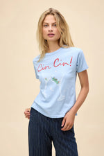 DAYDREAMER 'Cin Cin' Tee in Powder Blue