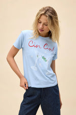 DAYDREAMER 'Cin Cin' Tee in Powder Blue