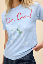 DAYDREAMER 'Cin Cin' Tee in Powder Blue