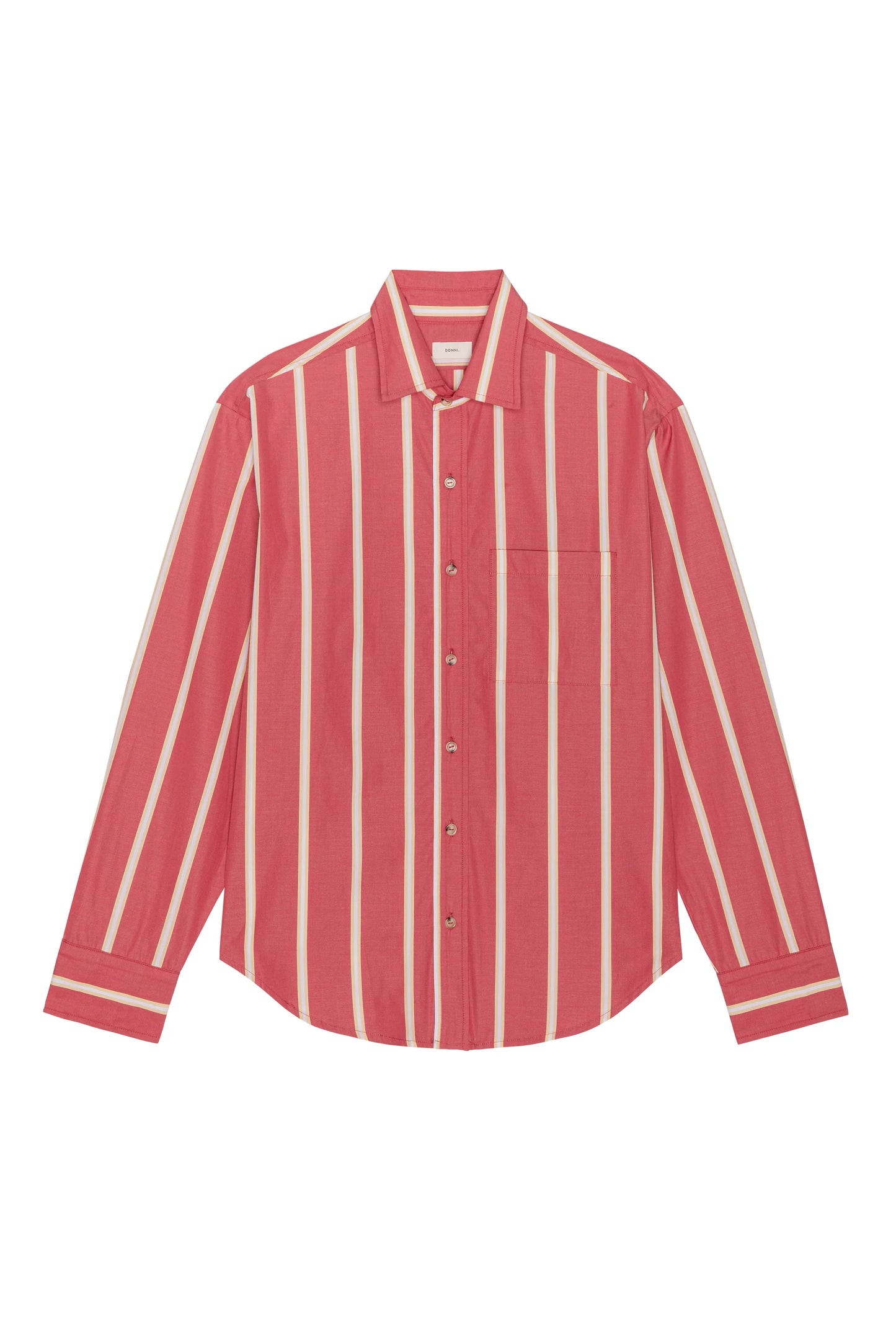 The Pop Shirt in Raspberry Stripe
