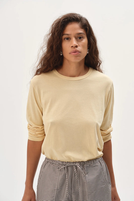 The Jersey Long Sleeve in Butter